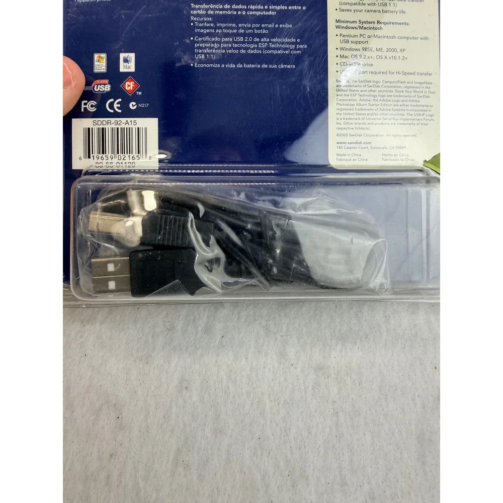 SanDisk ImageMate USB 2.0 CompactFlash CF Card Reader Writer New Open Package